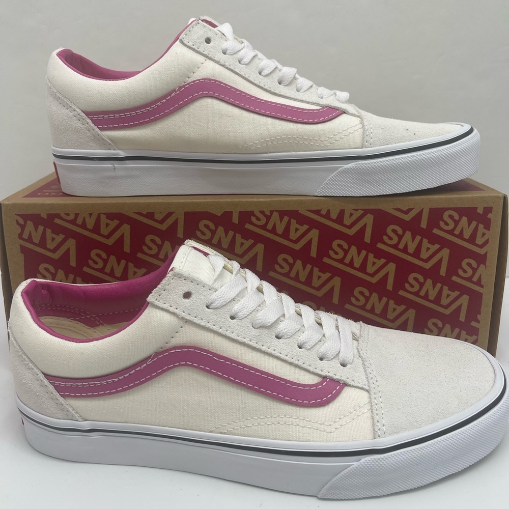 Vans Men’s Old Skool
Pop Raspberry Rose Sneakers
VN000CR5YLZ
Cream Pink Low-To - Picture 2 of 16
